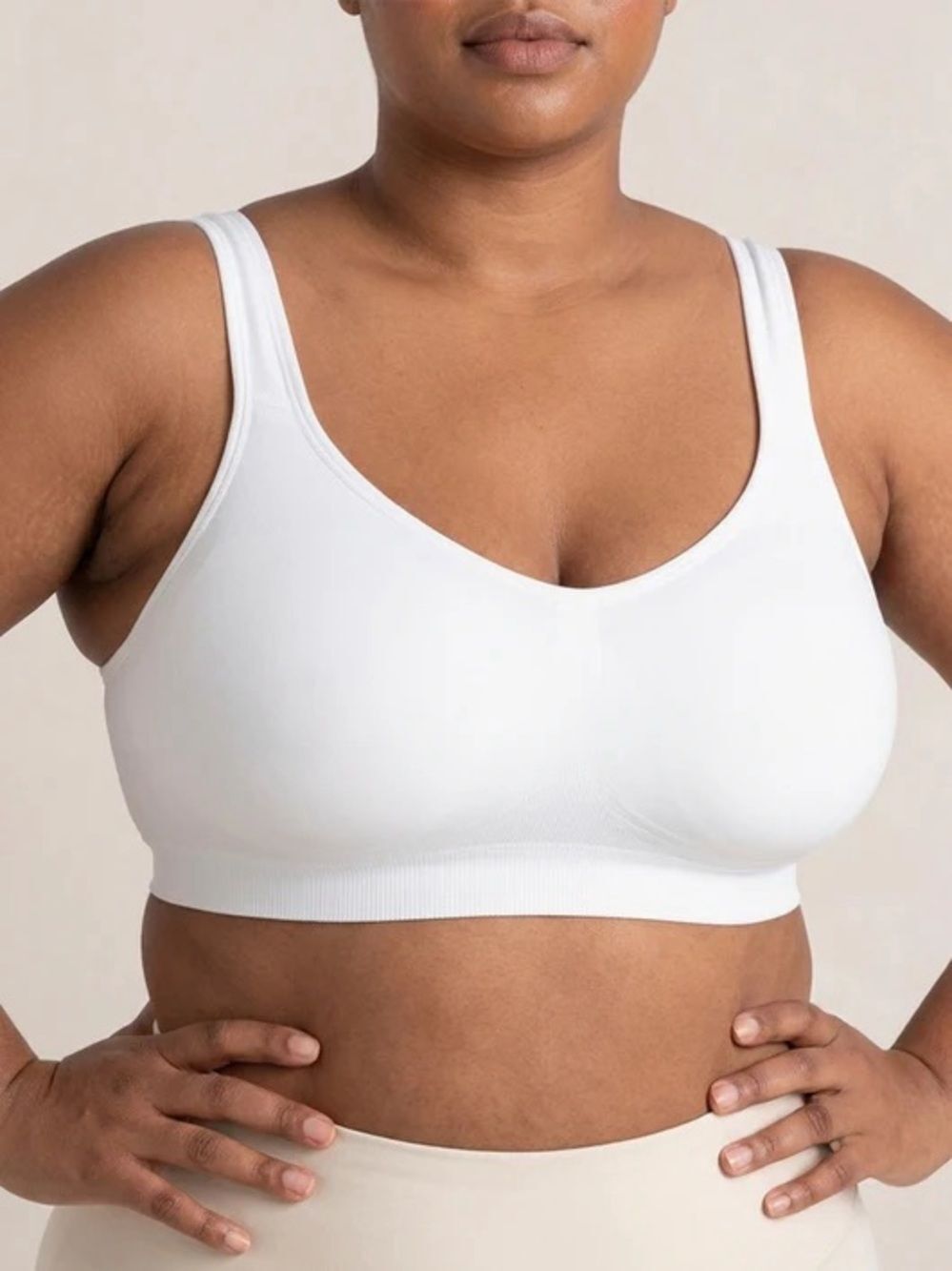 NWT Shapermint Essentials Wireless Shaping Bra White Size 2XL Padded Convertible